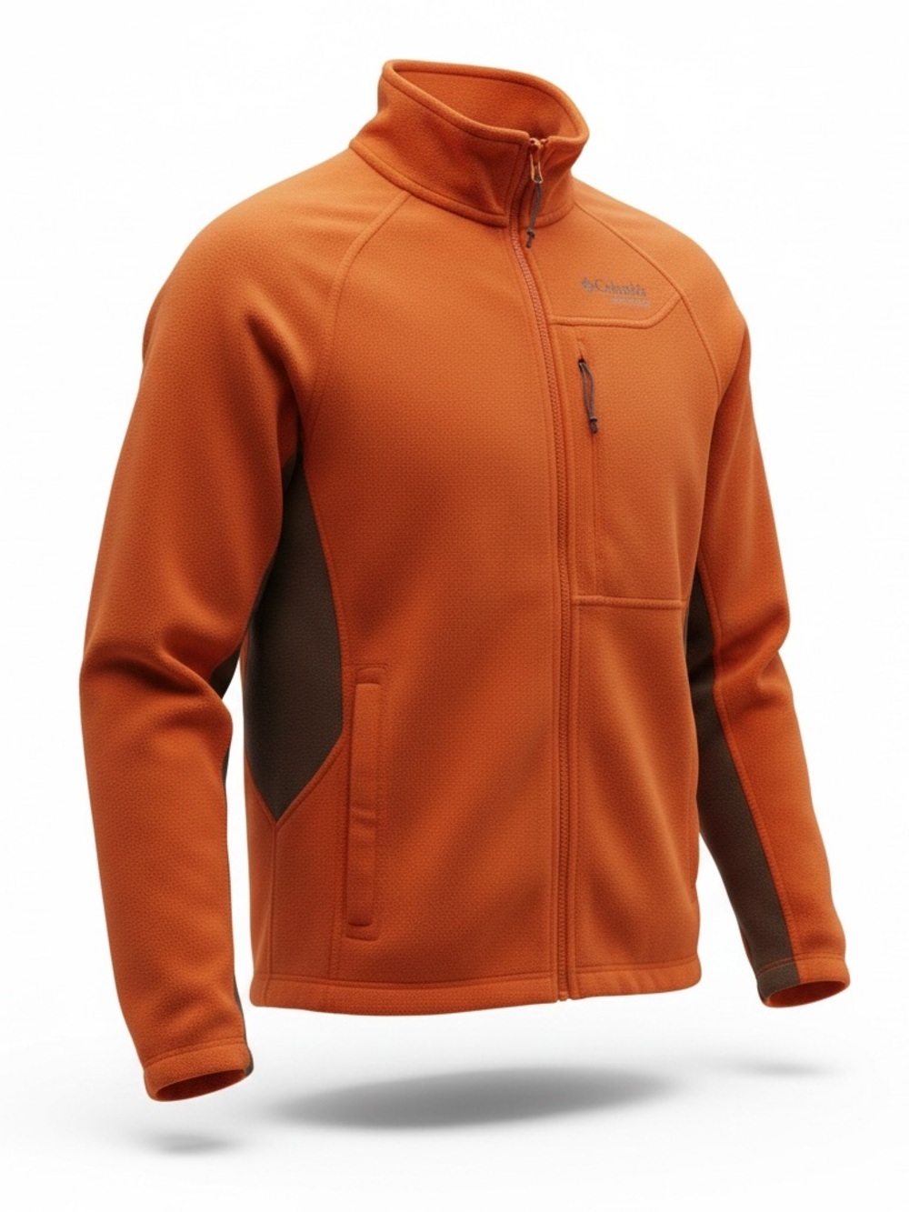 Columbia Titanium Orange Full-Zip Fleece Jacket - Picture 2 of 10
